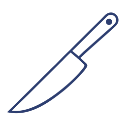 Ножи из нержавеющей стали c окрашенным лезвием