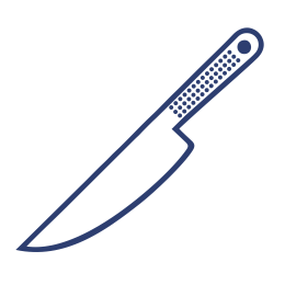 Ножи цельнометаллические из нержавеющей стали с рукоятками софт-тач